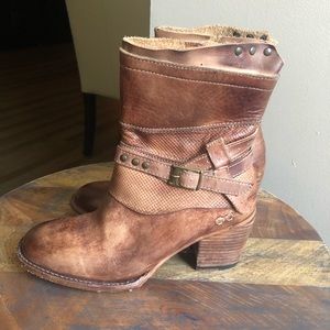 Tan Leather Booties